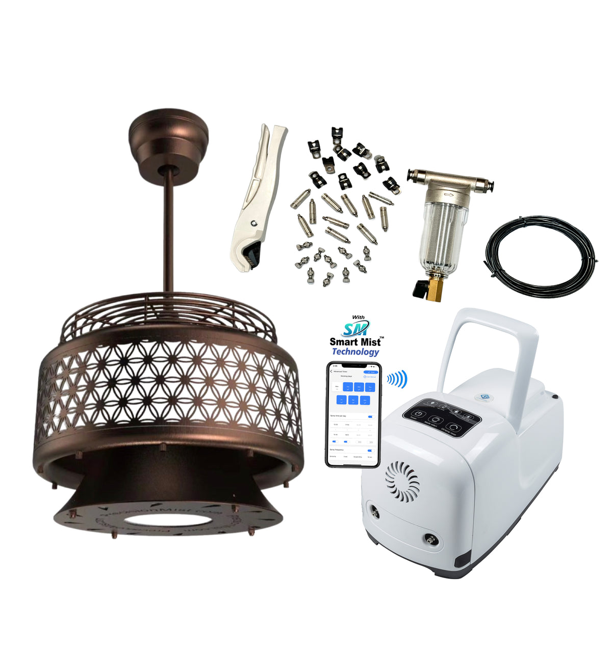 Luxaire Ceiling Misting Fan Kit