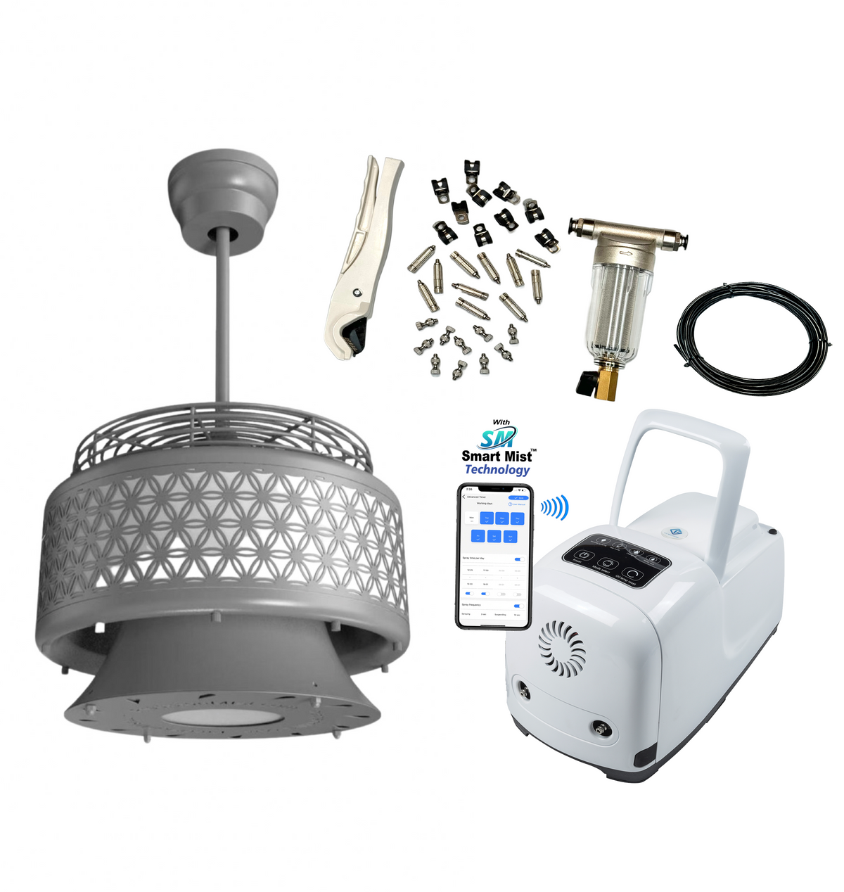 Luxaire Ceiling Misting Fan Kit