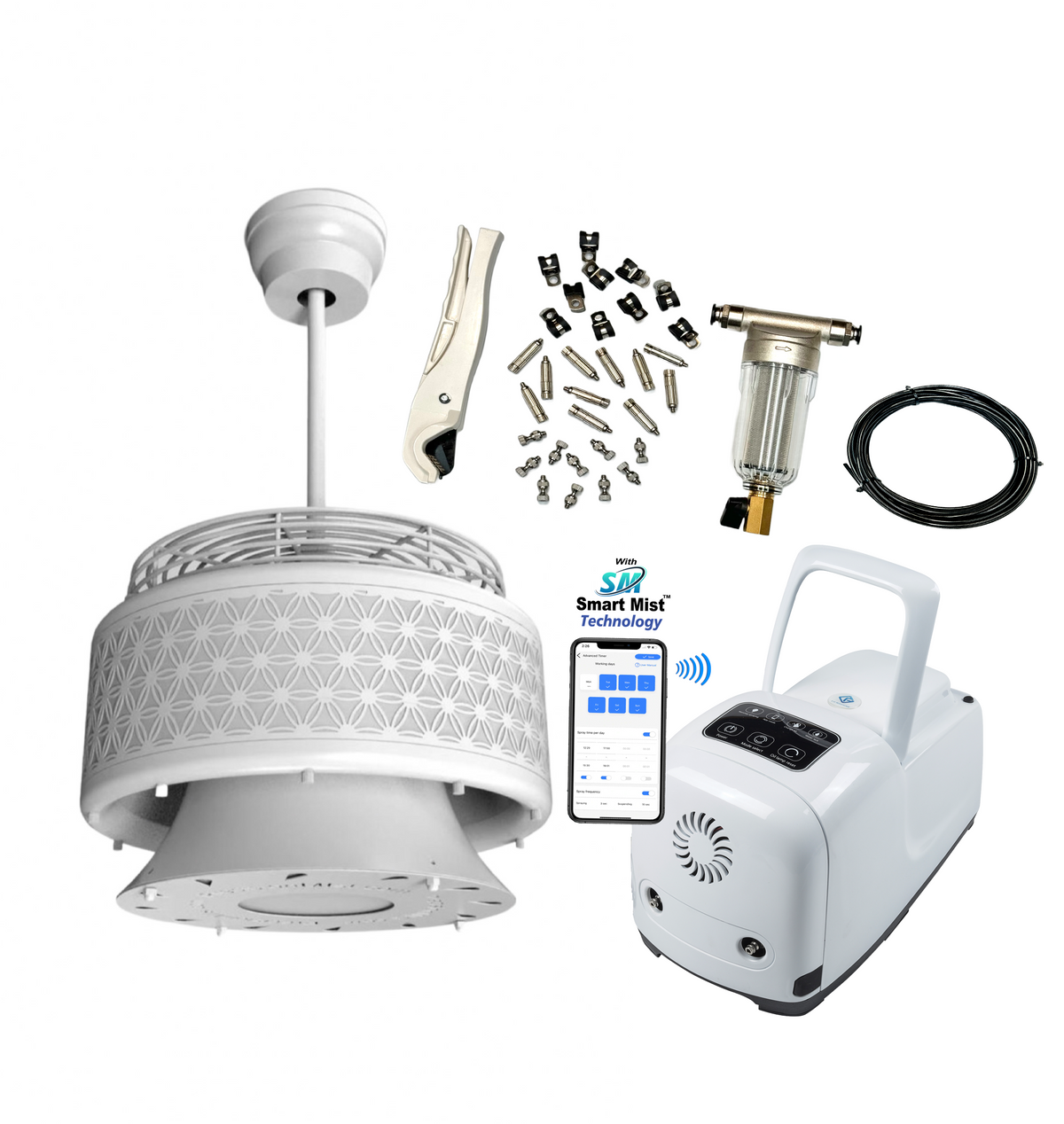 Luxaire Ceiling Misting Fan Kit
