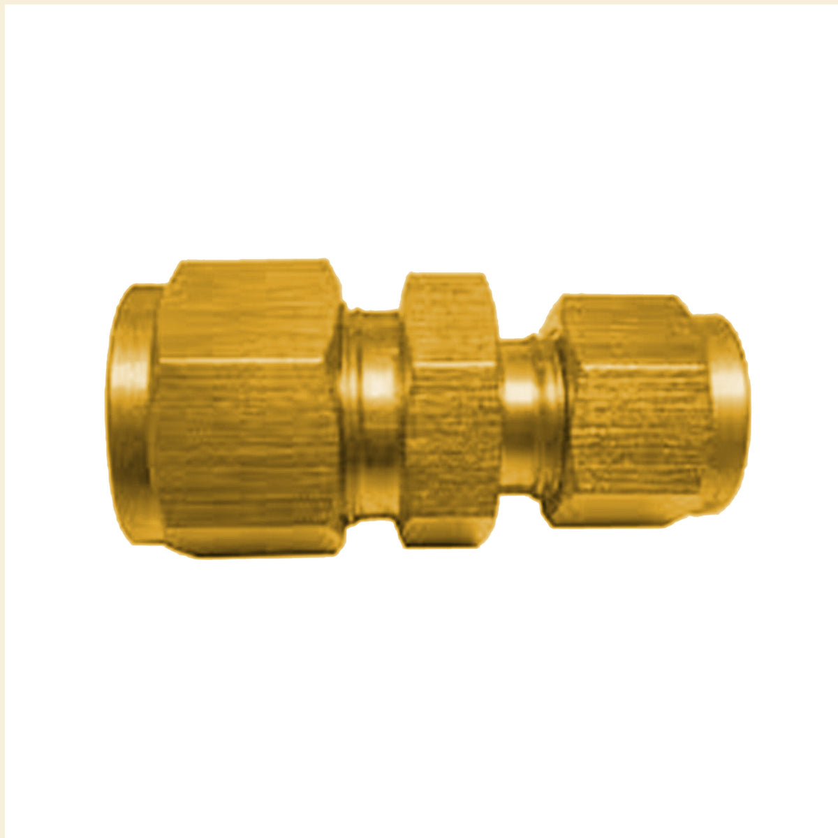 Compression reducing union Brass