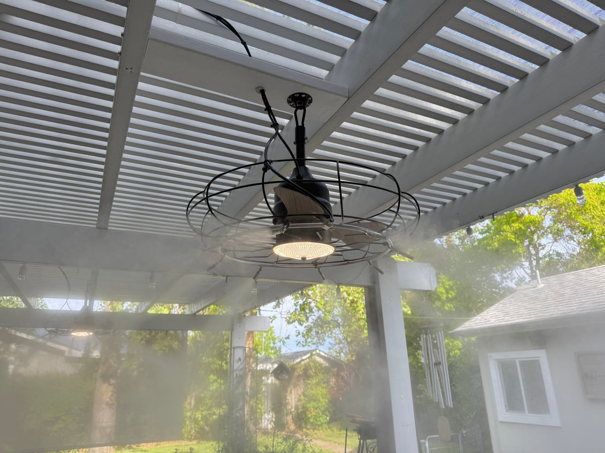 DIY Ceiling Fan Retro-Fit Misting Kit