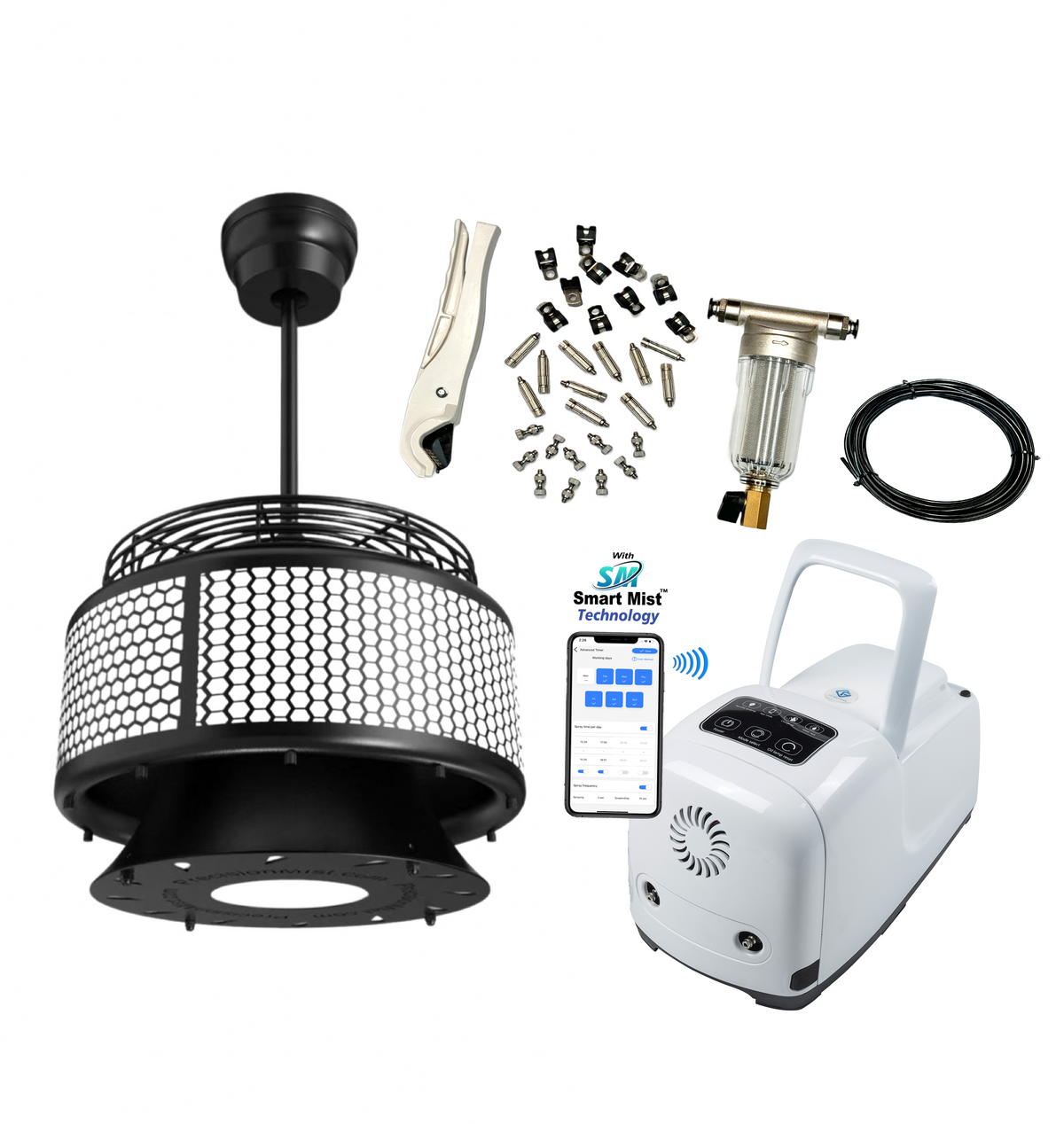 Luxaire Ceiling Misting Fan Kit