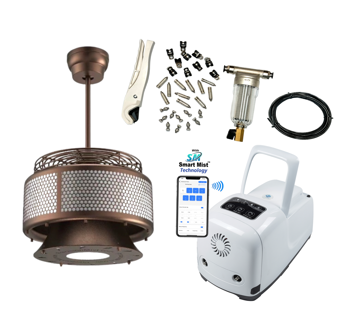 Luxaire Ceiling Misting Fan Kit