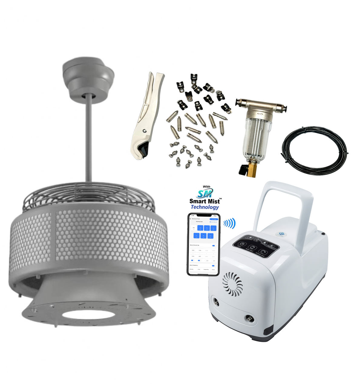 Luxaire Ceiling Misting Fan Kit