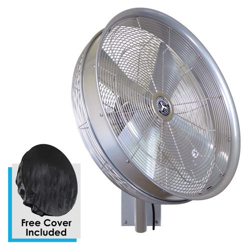 24" Misting Oscillating Professional Outdoor Waterproof Fan Kit with 8 nozzles
