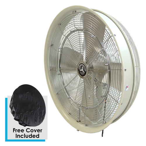 24" Misting Oscillating Professional Outdoor Waterproof Fan Kit with 8 nozzles