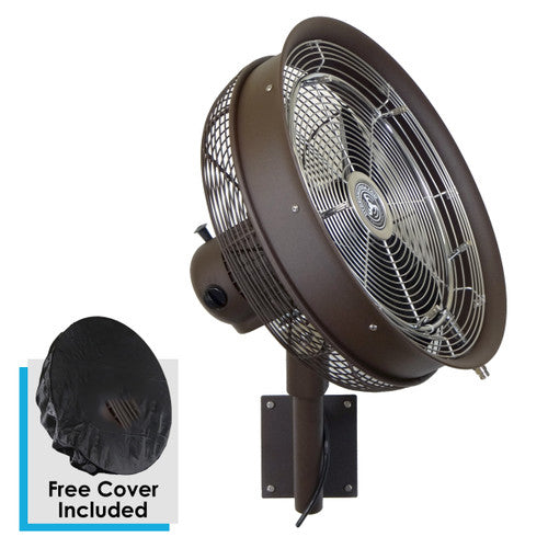 24" Misting Oscillating Professional Outdoor Waterproof Fan With 8 Nozzles