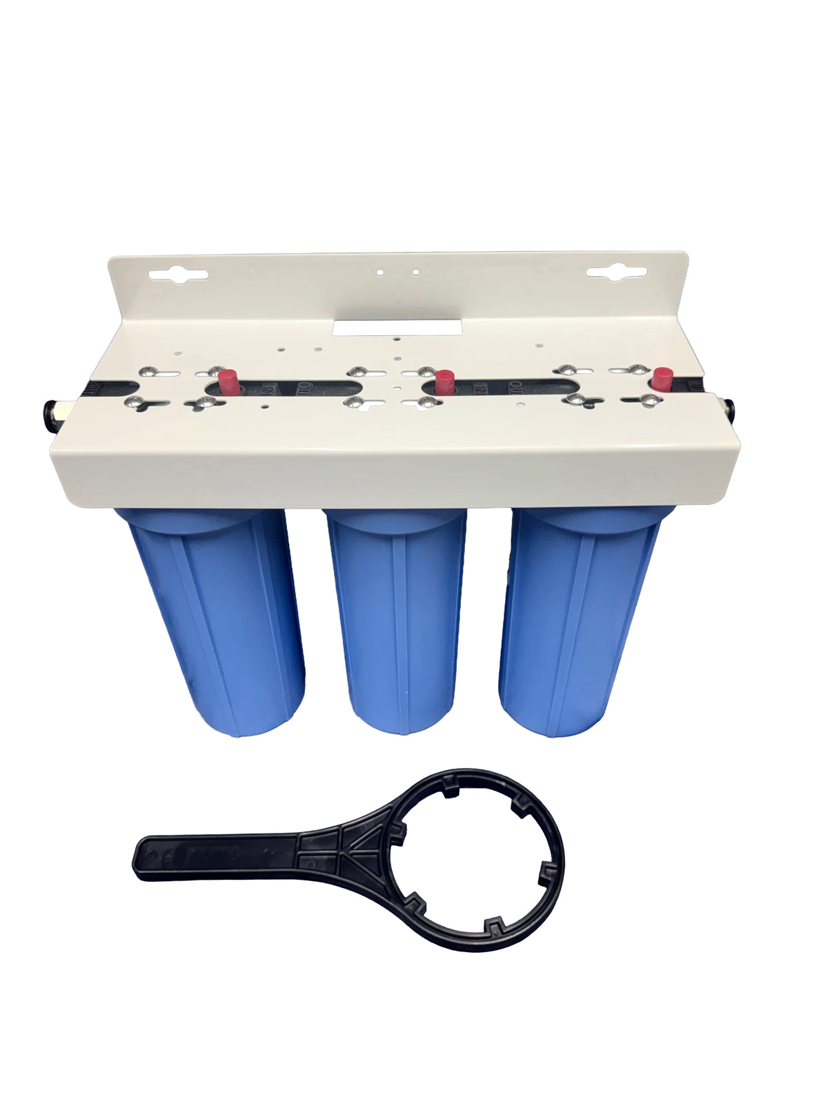 ( BEST ) Triple Canister with Pre-Filter + 2 stage Calcium Filtration + Wrench