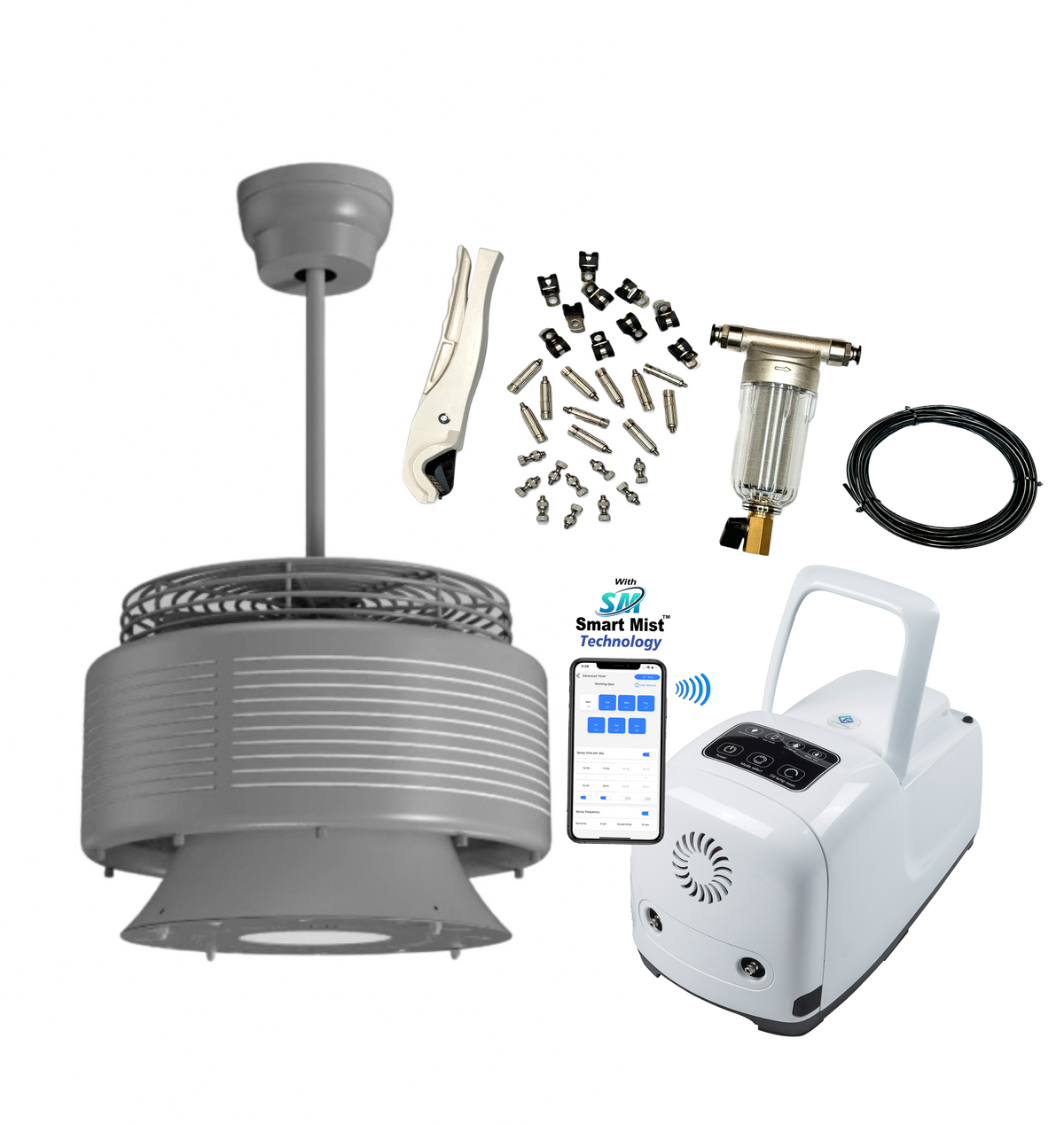 Luxaire Ceiling Misting Fan Kit