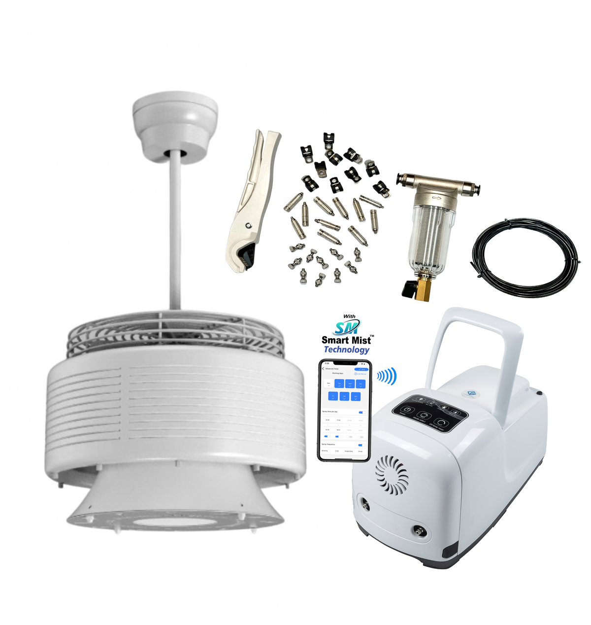 Luxaire Ceiling Misting Fan Kit