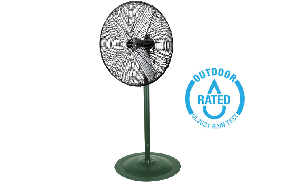 30" Industrial/Commercial PFO Oscillating Indoor/Outdoor Pedestal Fan.
