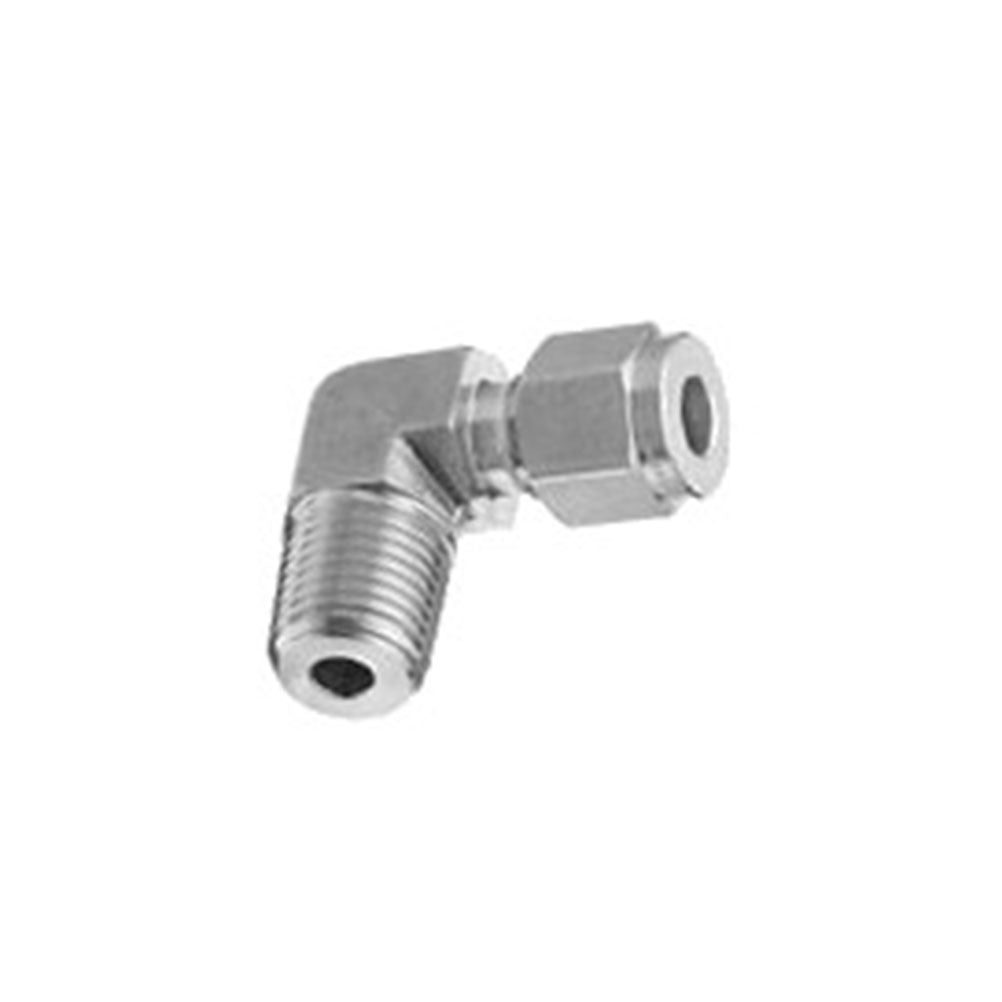 Stainless Steel Elbow Reduction Fitting 3/8" tube -1/4" NPT