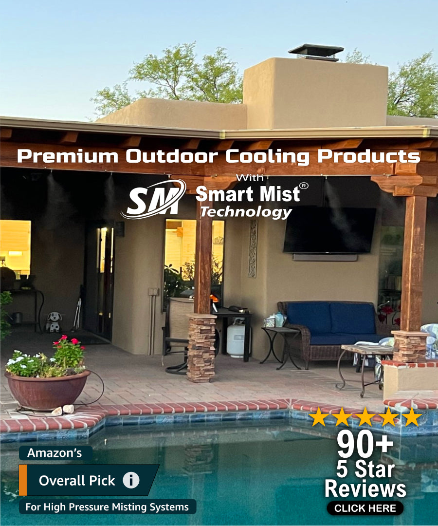 High-pressure misting kits. Outdoor cooling Arizona