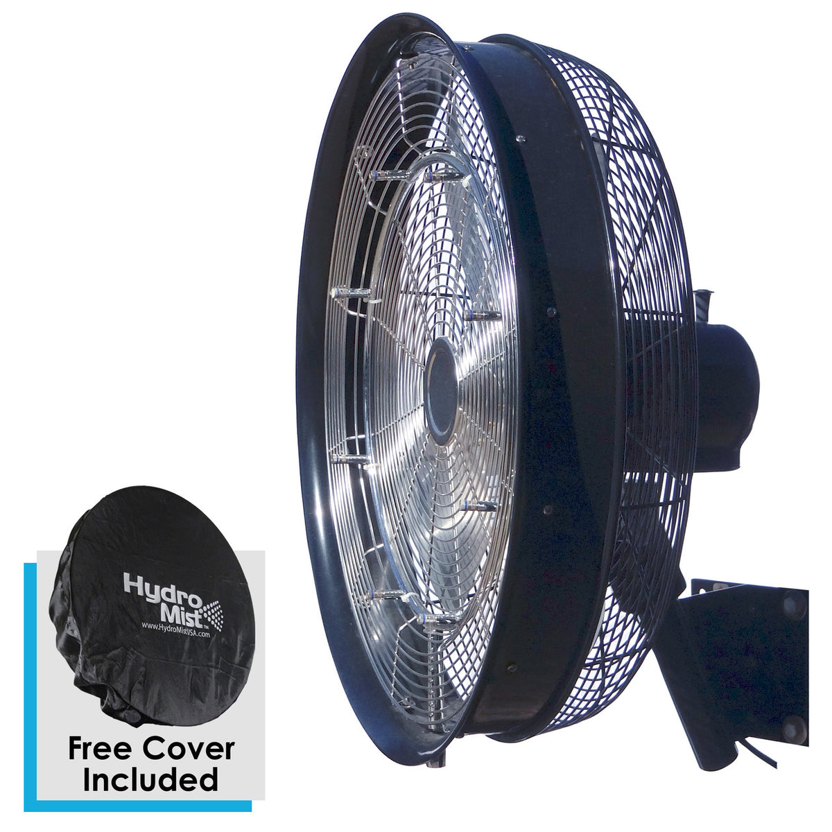 24" Misting Oscillating Professional Outdoor Waterproof Fan Kit with 8 nozzles