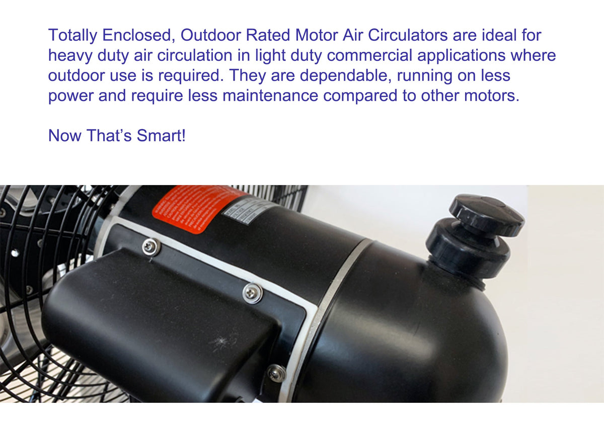 24" Industrial/Commercial PFO Oscillating Indoor/Outdoor Pedestal Fan.