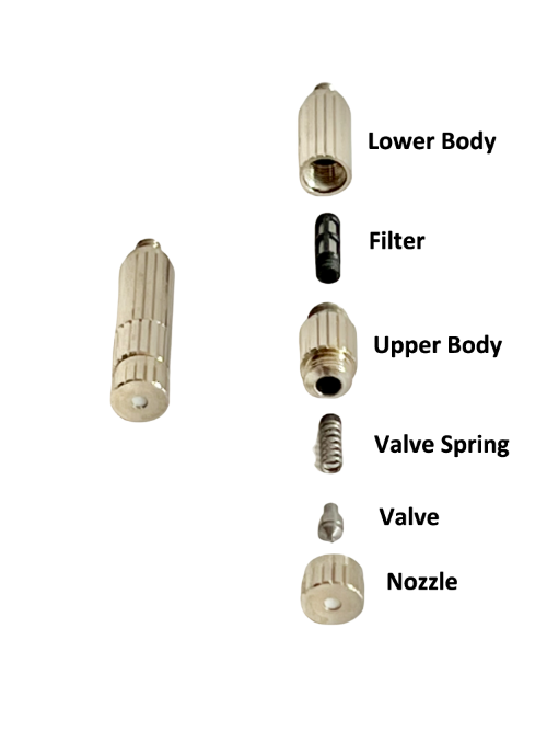 Premium .006" nozzle w/filter and anti-drip valve ( 10 pack)
