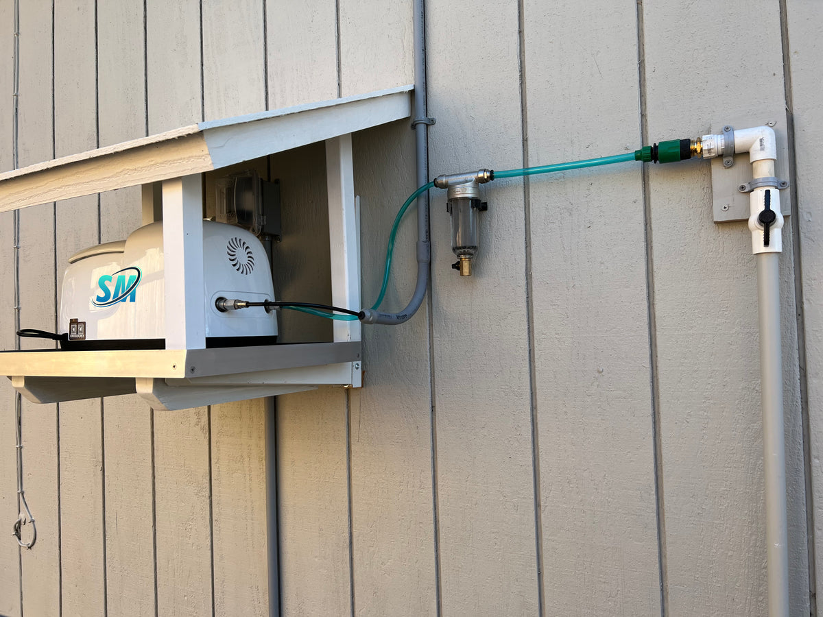 50 ft.- 25 Nozzle high pressure misting system w/app control. DIY misting system Kit with optional stainless steel tubing.
