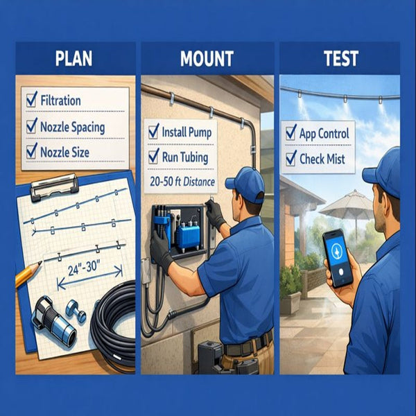 Turnkey Climate Control with High-Pressure Misting Kits - Smart Mist USA
