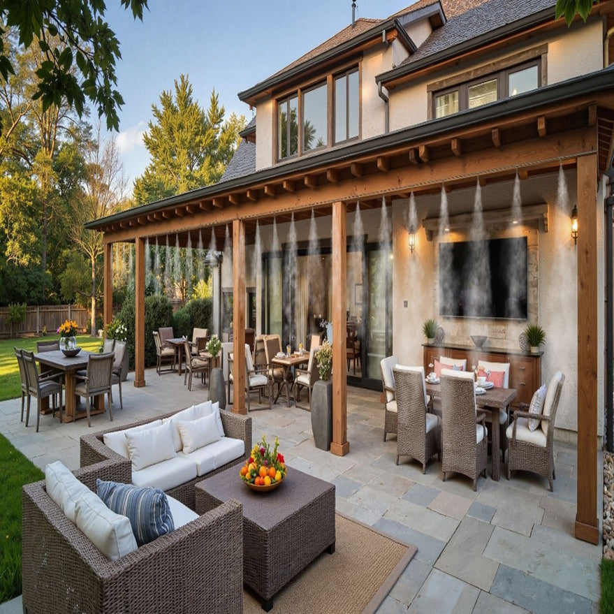 high pressure misting outdoor mist cooling system