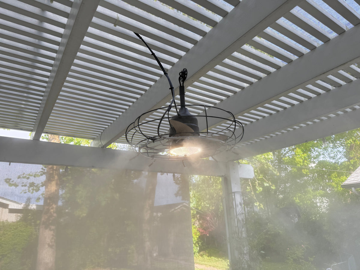 DIY Misting Ceiling Fan Kit