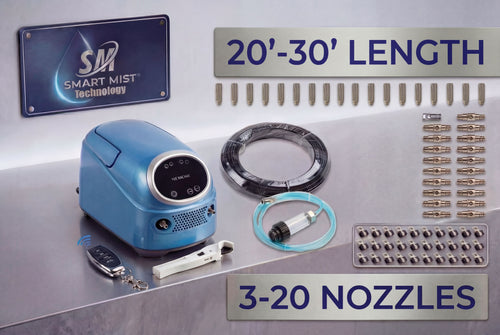 20'-30' SM-050S ( 3- 20 Nozzle )  High pressure 1000 psi misting system. DIY misting system Kit w/ remote control