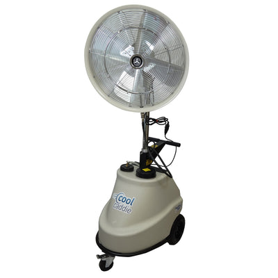 Cool Caddie-Self Contained Portable 1000 PSI Misting Fan 3 speed Mist Fan -24  inch 16 Gallon Tank