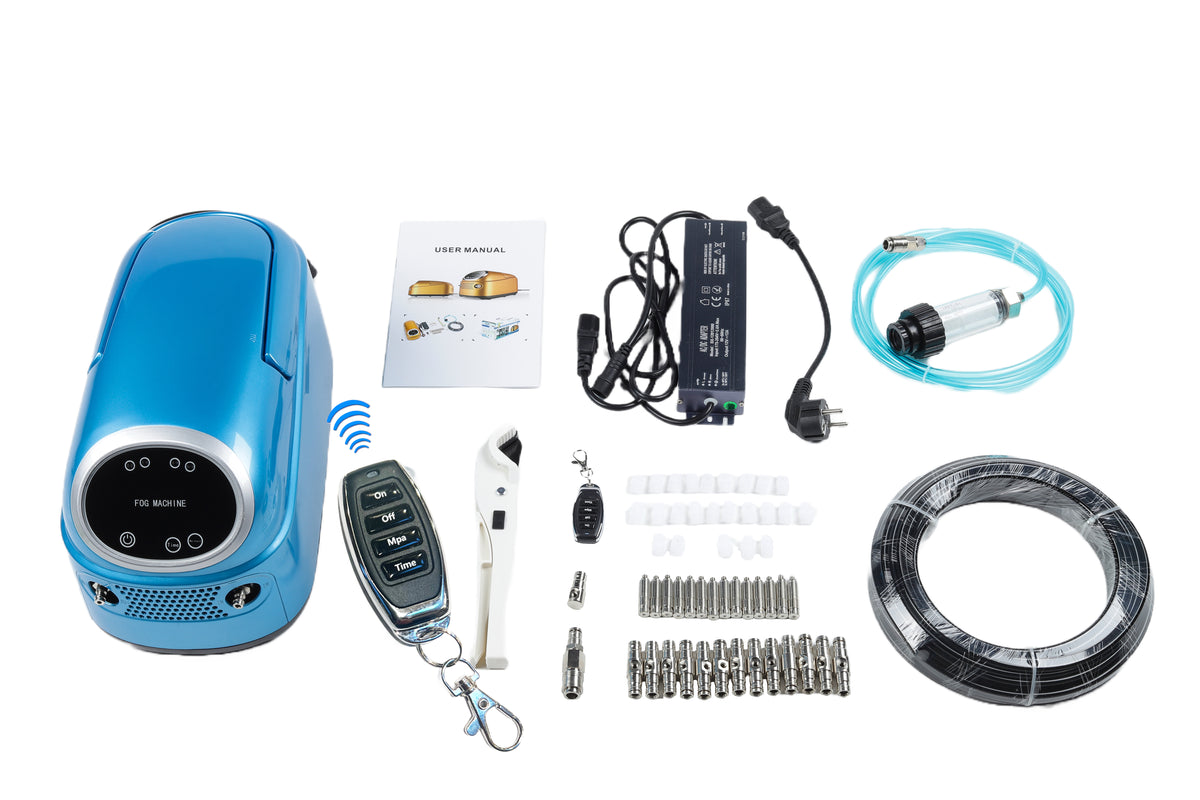 20&#39;-30&#39; SM-050S ( 3- 20 Nozzle )  High pressure 1000 psi misting system. DIY misting system Kit w/ remote control